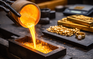 La fonte et la transformation de l’or